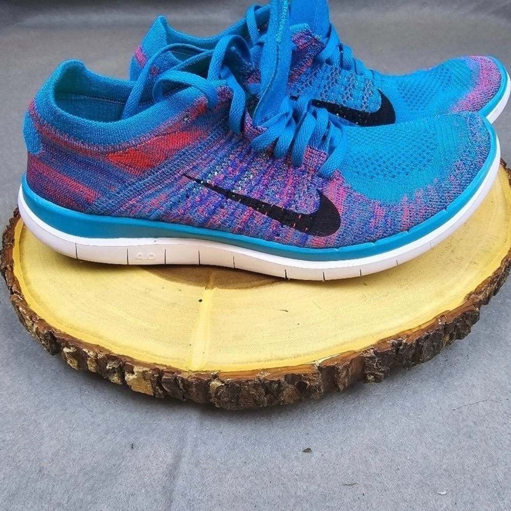 Nike Free Fly Knit - BlueLagoon Bright Crimson